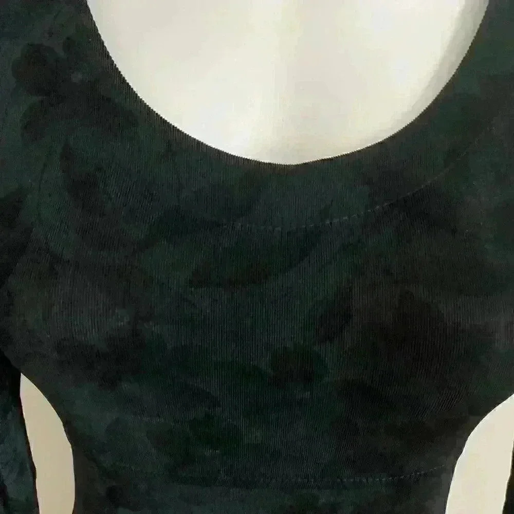 Black Floral Classy Dress - Picture 5 of 7